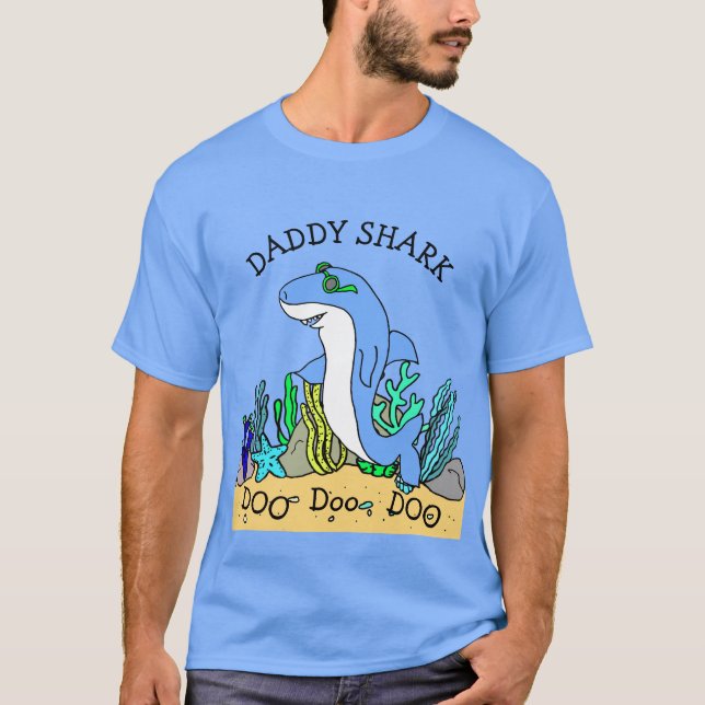 Camiseta Familia Daddy Shark Doo Doo (Anverso)