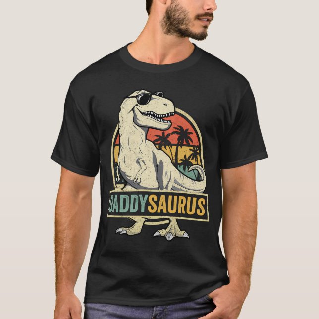 Camiseta Familia Daddysaurus Daddy Saurus T Rex Dinosaur (Anverso)
