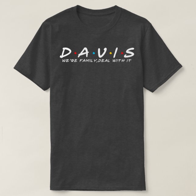 Camiseta Familia Davis apellido Davis apellido Davis apelli (Diseño del anverso)