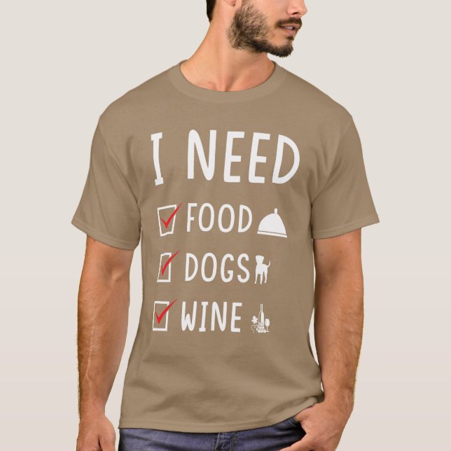 Camiseta Familia de amigos de Food Dogs Wine (Anverso)