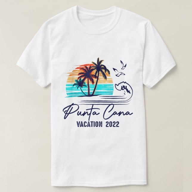 Camiseta Familia de amigos de la República Dominicana Punta (Diseño del anverso)