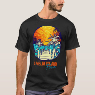 Camiseta Familia de Amigos de Vacaciones Amelia Island Beac