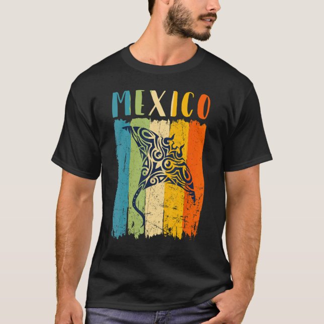 Camiseta Familia de amigos del tema de México Retro Stingra (Anverso)