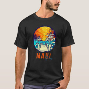 Camiseta Familia de Amigos Vacacionales Maui Beach Sunset M