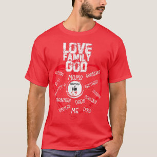 Camiseta Familia de amor cristiana y celebración de Dios de