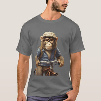 Camiseta familia de animales mono