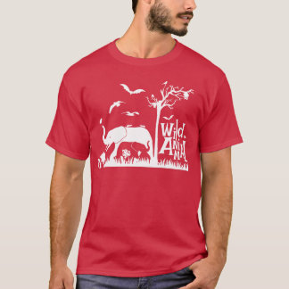 Camiseta familia de animales salvajes