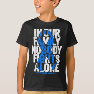 Camiseta Familia de apoyo al cáncer colorrectal Cáncer de C