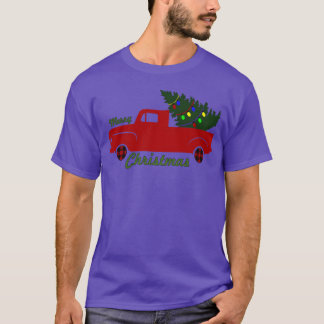 Camiseta Familia de árboles de navidad y camiones navidades