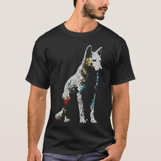 Camiseta Familia de arte de animal lobo