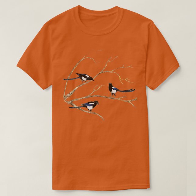 Camiseta Familia de aves acuáticas (Diseño del anverso)