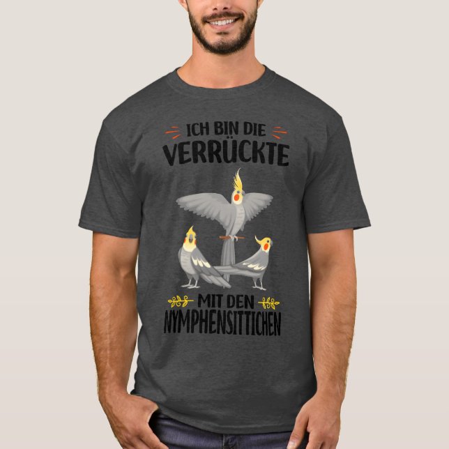 Camiseta Familia de aves de Cockatiel (Anverso)