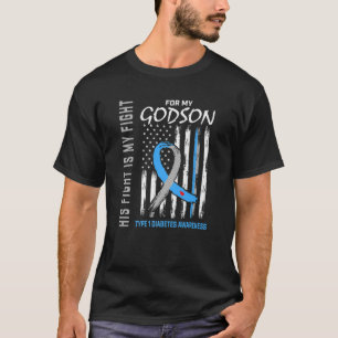 Camiseta Familia de Bandera de Diabetes Tipo 1 para la Conc