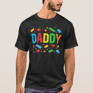 Camiseta Familia de bloques de ladrillos de construcción de