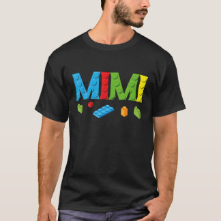 Camiseta Familia de bloques de ladrillos de construcción Mi