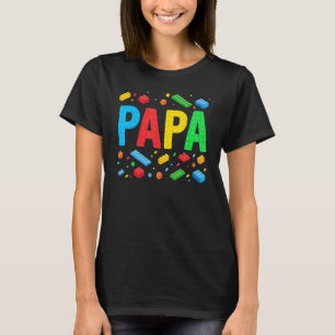 Camiseta Familia de bloques de ladrillos de construcción Pa