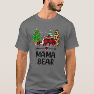 Camiseta Familia De Búfalo Pajama De Bófalo Rojo De Bear