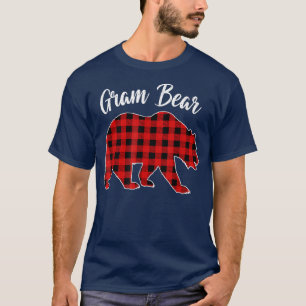 Camiseta Familia De Búfalos De Oso De Gram Rojo Pajama