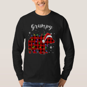 Camiseta Familia de búfalos de oso gruñón trenzado rojo Paj