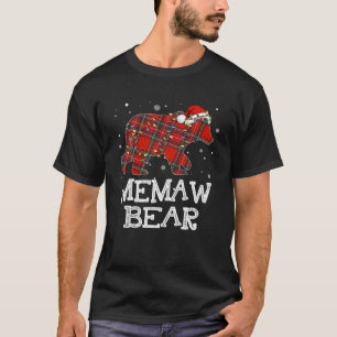 Camiseta Familia de búfalos de oso rojo de la cama Pajama C