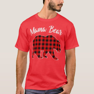 Camiseta Familia de búfalos Red Plaid Mama Oear Pajama