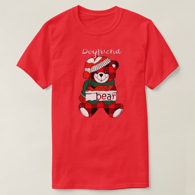 Camiseta Familia de búfalos rojos de pijama de oso (19) (Diseño del anverso)
