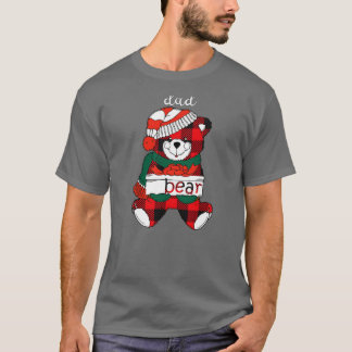 Camiseta Familia de búfalos rojos de pijama de oso (23)