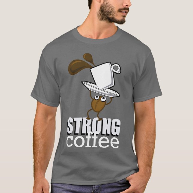 Camiseta Familia de café fuerte (Anverso)