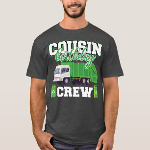 Camiseta Familia de Camión Basura de Cumpleaños de Primo