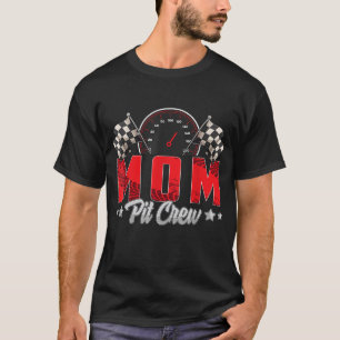 Camiseta Familia de Carreras de cumpleaños de Race Car Pit 
