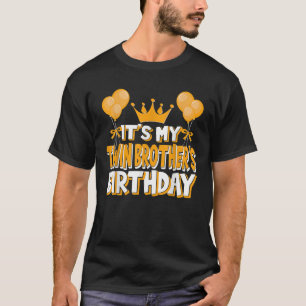 Camiseta Familia de celebración de cumpleaños de mi hermano