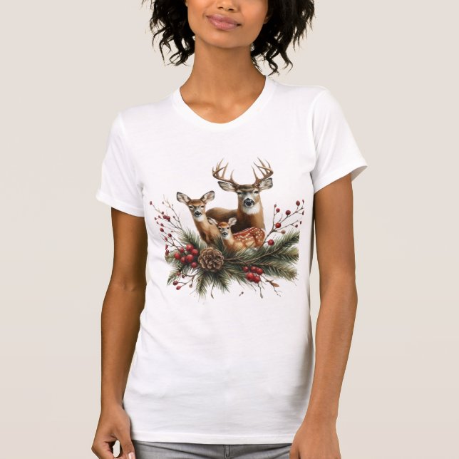 Camiseta Familia de Ciervos  (Anverso)