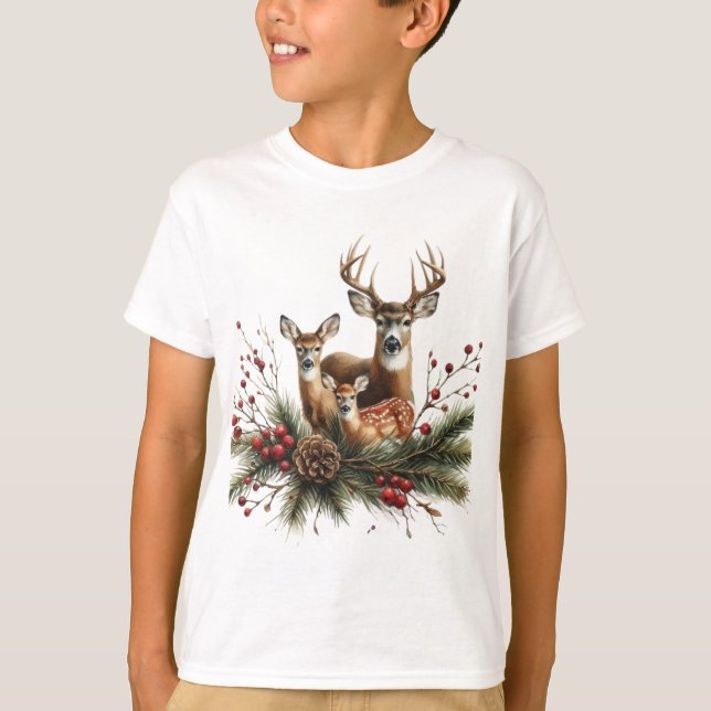 Camiseta Familia de Ciervos  (Anverso)