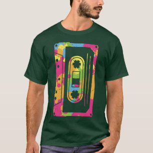 Camiseta Familia de cintas de casete retro coloridas