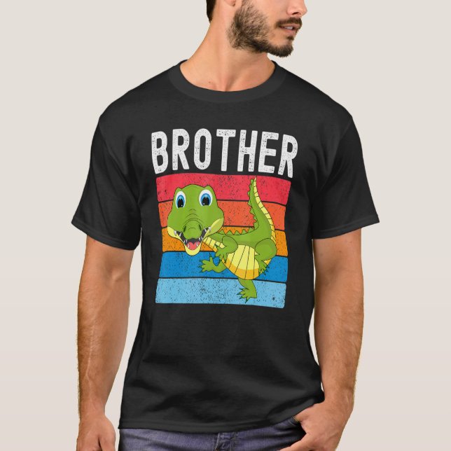Camiseta Familia de cocodrilos del hermano gator (Anverso)