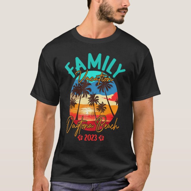 Camiseta Familia de coincidencias Daytona Beach Florida Vac (Anverso)