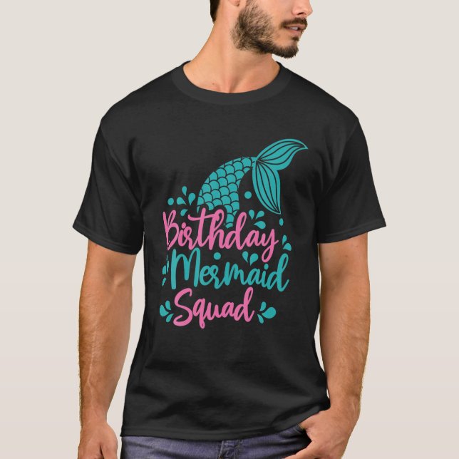 Camiseta Familia de coincidencias de Fiesta de la sirena de (Anverso)