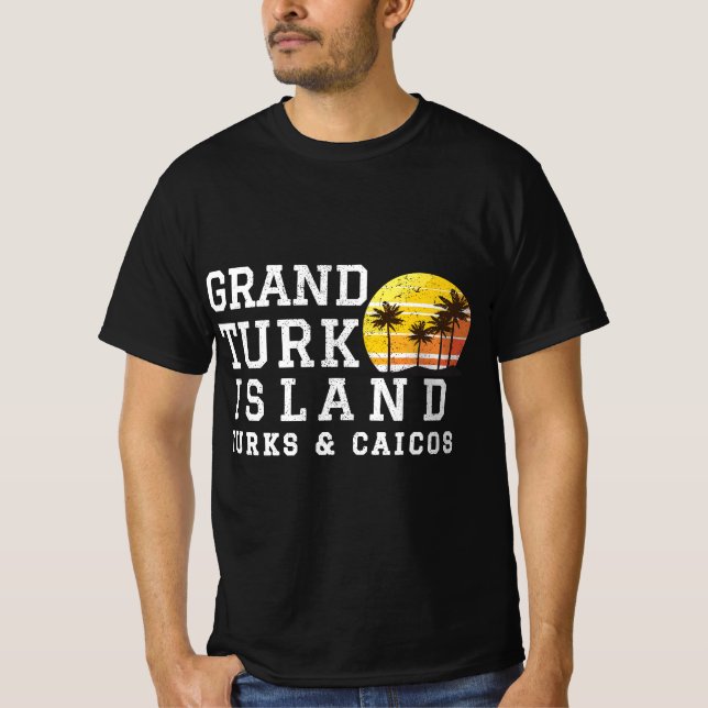 Camiseta Familia de coincidencias de las Islas Turcas y Cai (Anverso)