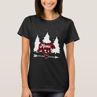 Camiseta Familia de coincidencias Meme Bear Búfalo Red Plai