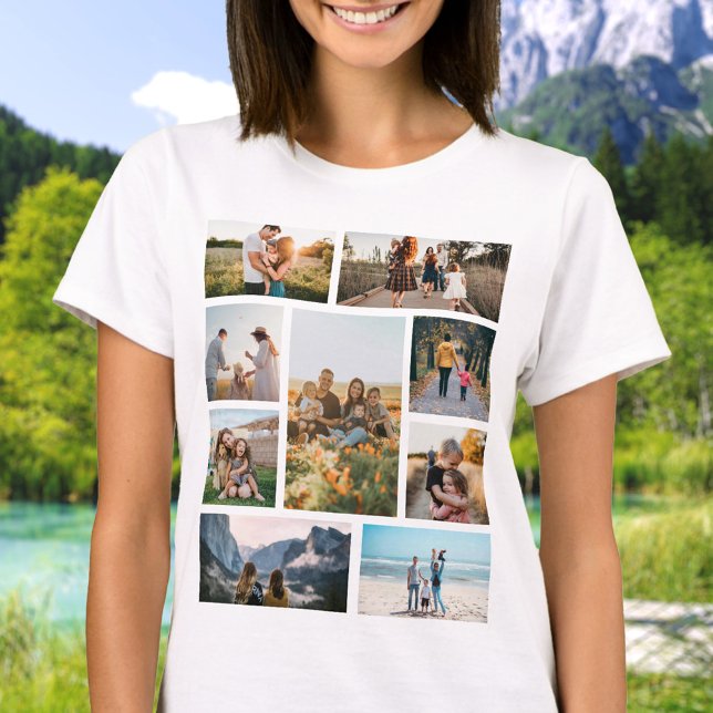 Camiseta Familia de Collage de fotos Personalizado moderna  (Subido por el creador)