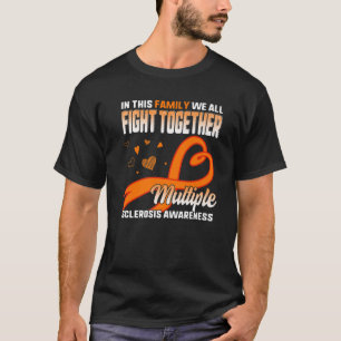 Camiseta Familia de concientización de MS lucha juntos cont