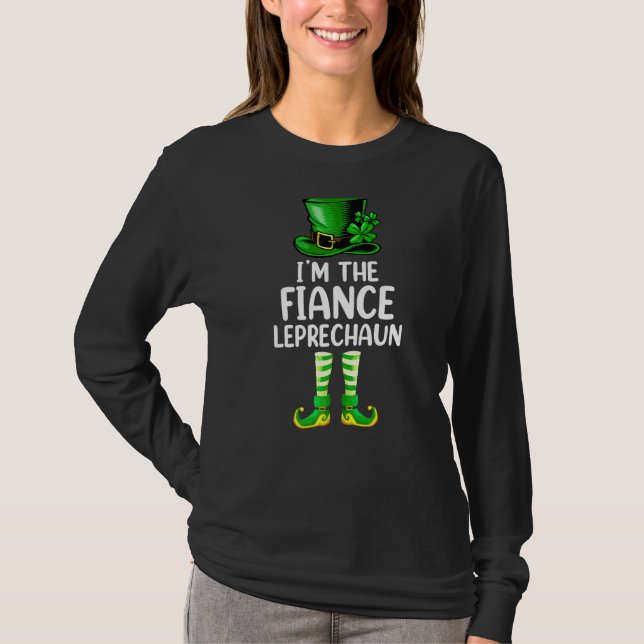 Camiseta Familia De Concordancia Soy La Fiance Leprechaun S (Anverso)