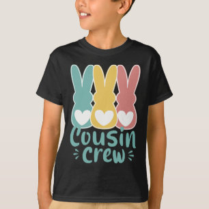 Camiseta Familia de conejillos de la tripulación del primo