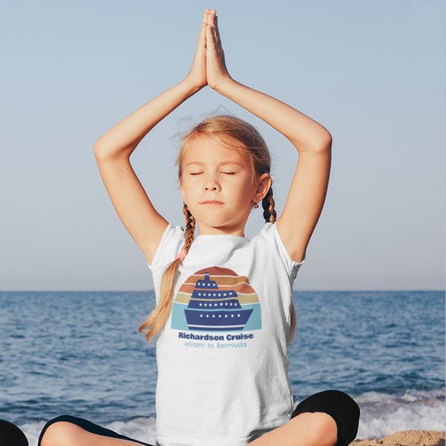 Camiseta Familia de cruceros Cute Personalizado Viaje Niños (Subido por el creador)