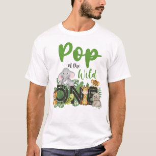Camiseta Familia de cumpleaños del Safari de la Selva Pop O