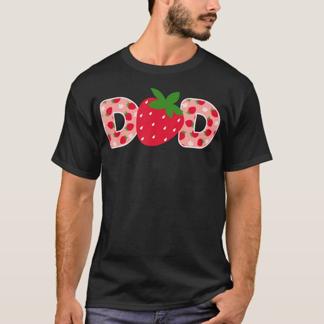 Camiseta Familia de cumpleaños número 100 Strawberry de pap (Anverso)