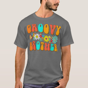Camiseta Familia de cumpleaños Retro Groovy coincidiendo co