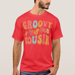 Camiseta Familia de cumpleaños Retro Groovy coincidiendo co