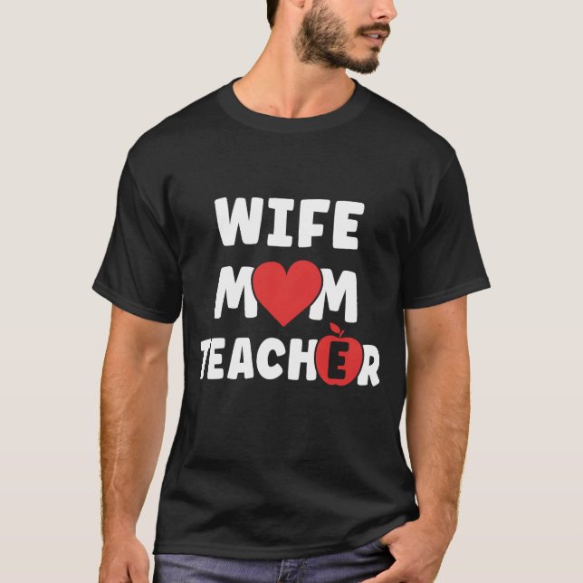 Camiseta Familia de Días de la Madre divertidos de la espos (Anverso)