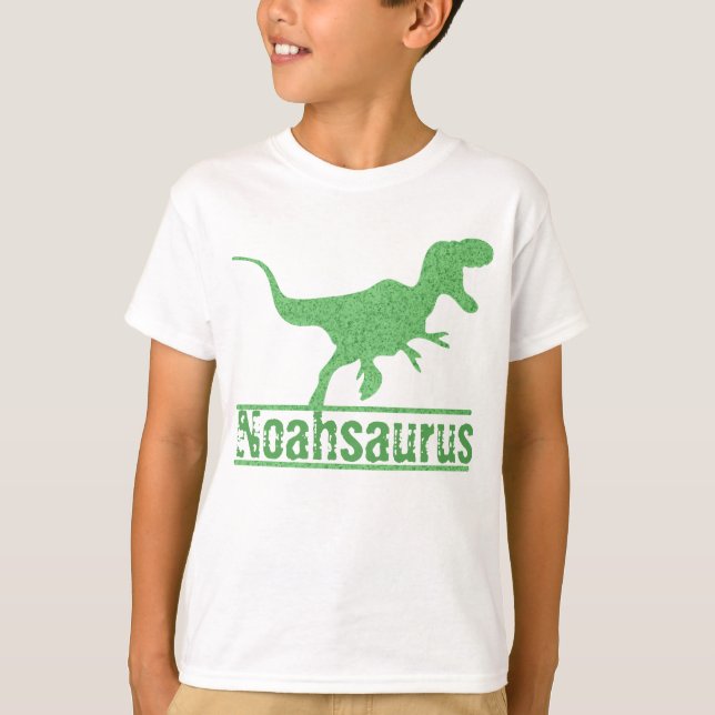 Camiseta Familia de dinosaurios de cumpleaños personalizada (Anverso)